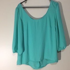 ‼️2 for $10‼️Cute turquoise blouse